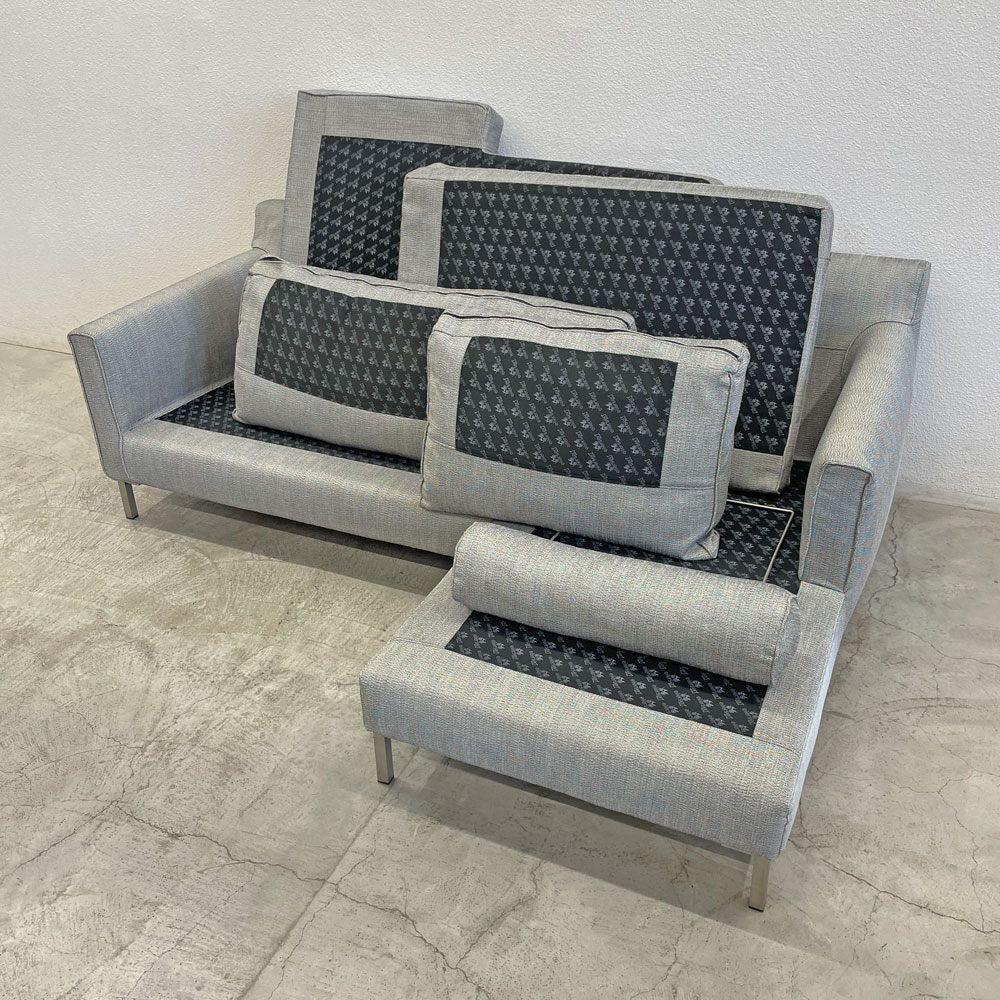 アイラーセン eilersen ストリームライン STREAMLINE カウチソファ ワイドタイプ 2P ＋ シェーズロング ＋ ヘッドレスト 生地 COTTON-30 参考価格約63万の品 #814-200 デンマーク アクタス ACTUS 取扱い 北欧家具 〓
