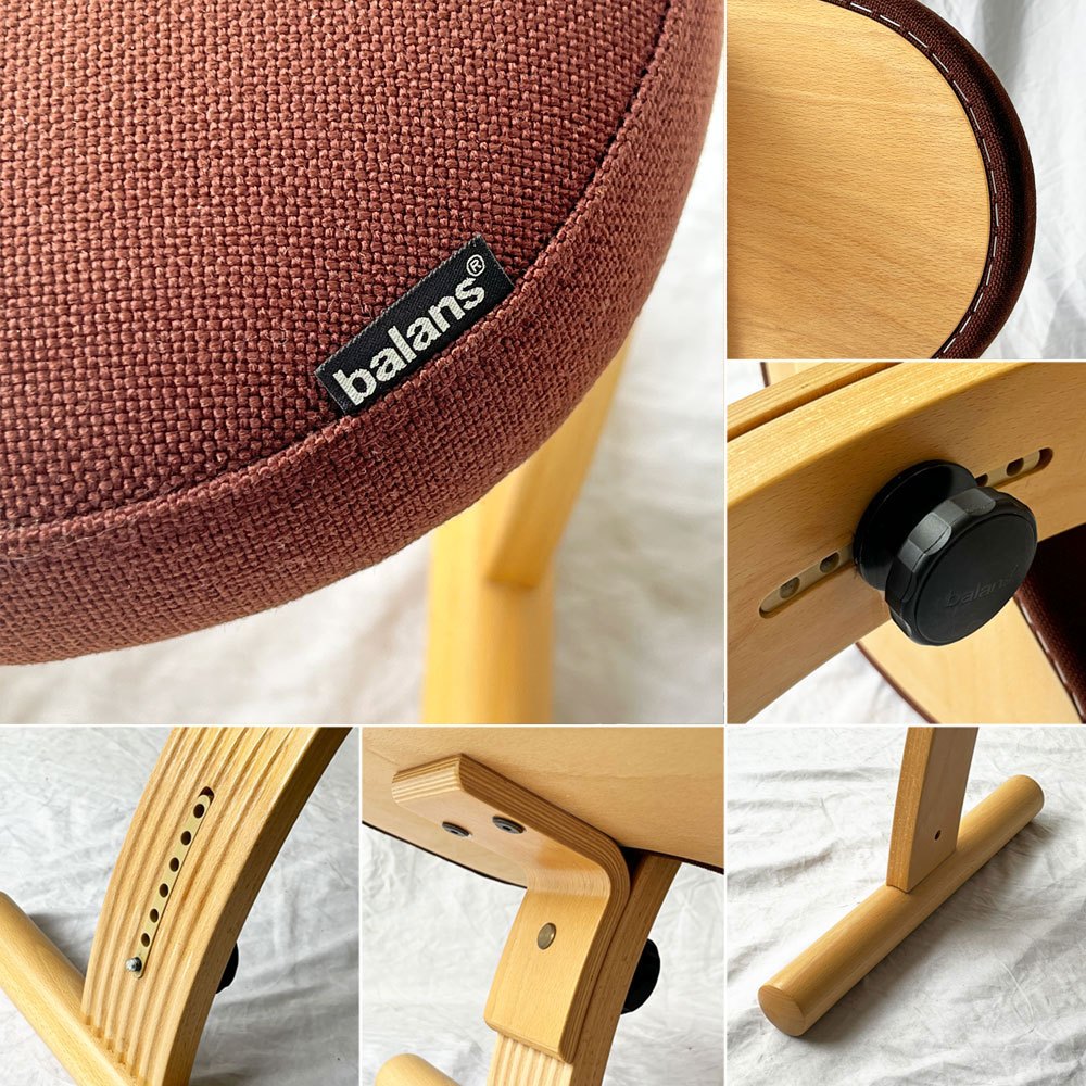 サカモトハウス SAKAMOTO HOUSE バランスイージー balans Easy ショートフレームバージョン バランスチェア 姿勢矯正 ブラウン ◇