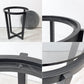 カッシーナイクスシー CASSINA ixc. ラーゴ LAGO ダークグレーガラス サイドーテーブル Ø48cm ミニマルモダン イタリア 定価￥176,000- ●