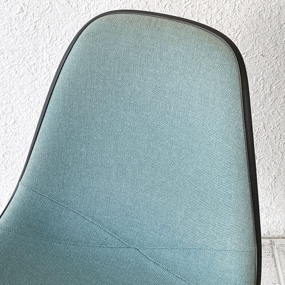 ハーマンミラー Herman Miller サイドシェルチェア セカンド 2nd FRP アプホルスター ファブリック スタッキングベース イームズ ビンテージ ◇
