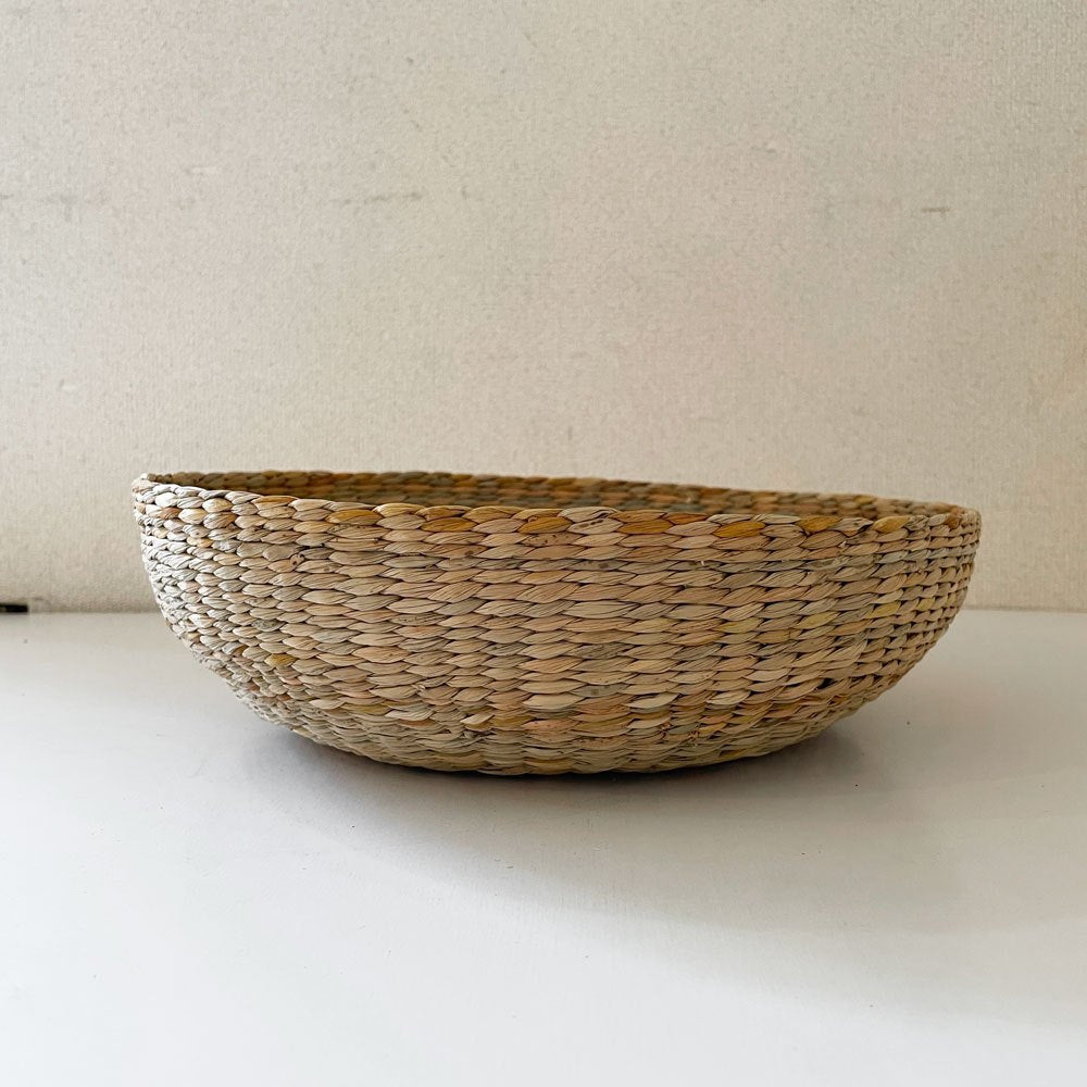 SPACE A&CO 水草 ネスティングバスケット 中 Φ30×11cm イギリス製 旧shop281 有元葉子 定価￥34,100- C ◎