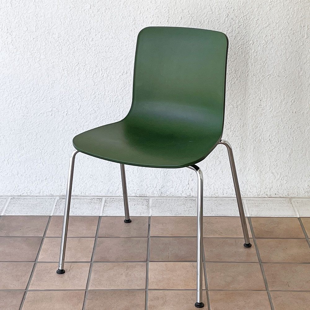 ヴィトラ vitra ハルチューブ HAL Tube サイドチェア ダイニングチェア スタッカブル グリーン ジャスパー・モリソン A ◇
