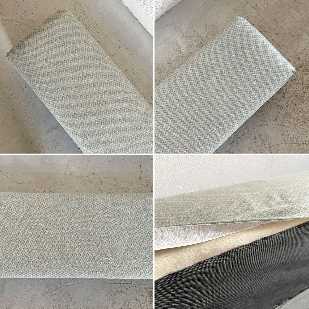 アクタス ACTUS キューブスツール CUBES STOOL クッションベンチ ベンチソファ W150cm ファブリック グリーン系 カバーリング 参考価格￥37,800- 廃番 A 〓