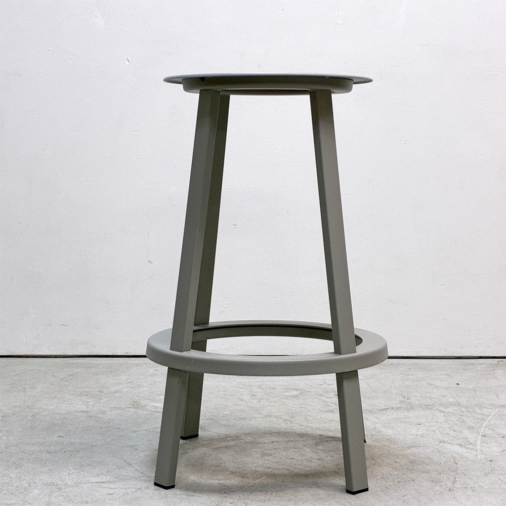 ヘイ HAY リボルバー バースツール ロー REVOLVER BAR STOOL LOW H65cm スカイグレー 回転式座面 レオン・ランズメイヤー デンマーク 定価¥51,700- B ●