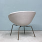 フリッツハンセン Fritz Hansen ポットチェア 3318 POT ラウンジチェア ファブリック クリスチャンハウン ベージュ ブラウンブロンズレッグ アルネ・ヤコブセン デンマーク  展示品 ◎
