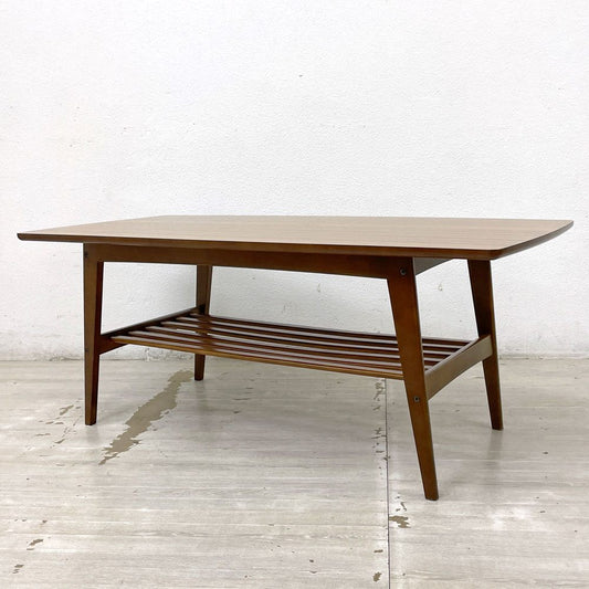 カリモク60 Karimoku60 リビングテーブル Lサイズ デコラトップ コーヒーテーブル センターテーブル W119cm レトロモダン ミッドセンチュリー 定価￥79,860- B ●