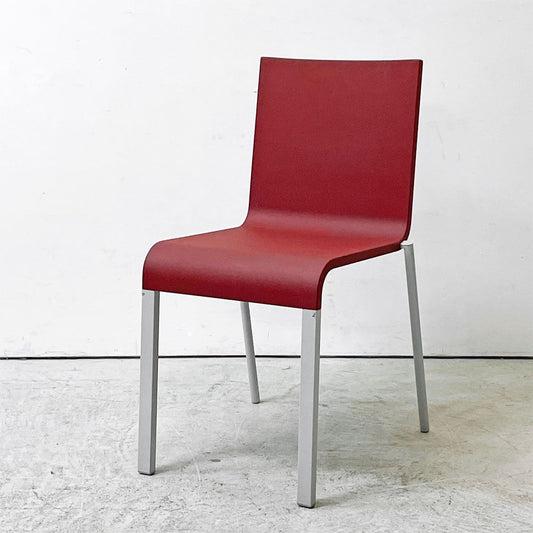 ヴィトラ vitra. ゼロスリー .03 ダイニングチェア スタッキングチェア マールテン・ヴァン・セーヴェレン Maarten Van Severen レッド A ●