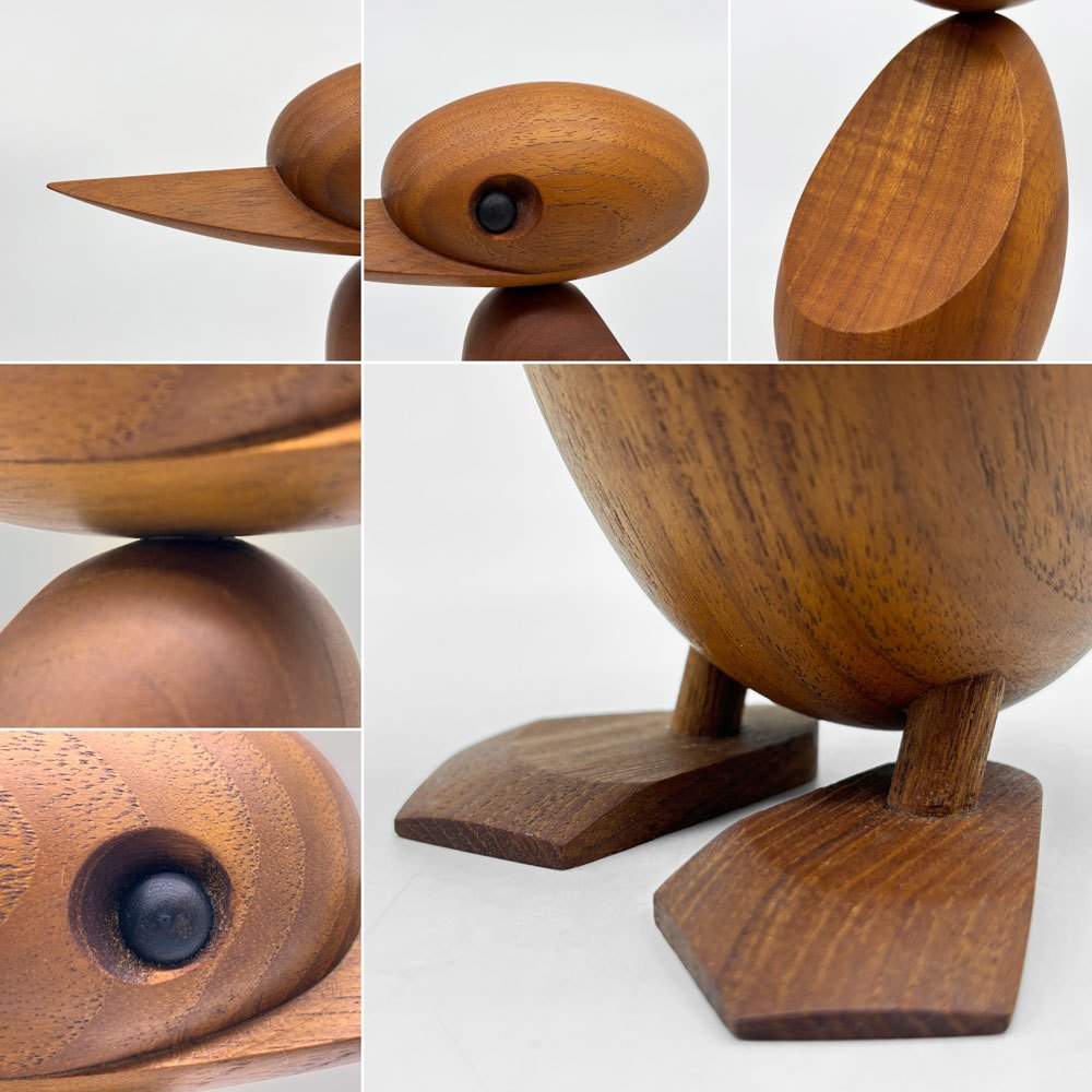 アーキテクトメイド Architectmade ダック Duck チーク無垢材 オブジェ ハンス・ボーリン Hans Bolling デンマーク 北欧雑貨 ●