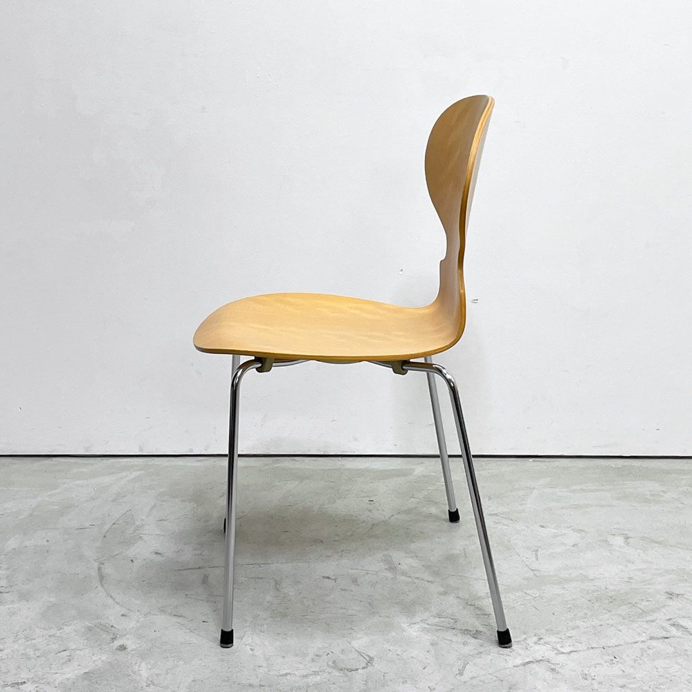 フリッツハンセン Fritz Hansen 3101 アリンコチェア アントチェア 4本脚 ナチュラルビーチ ラッカー仕上げ フェルトグライズ アルネ・ヤコブセン A ●