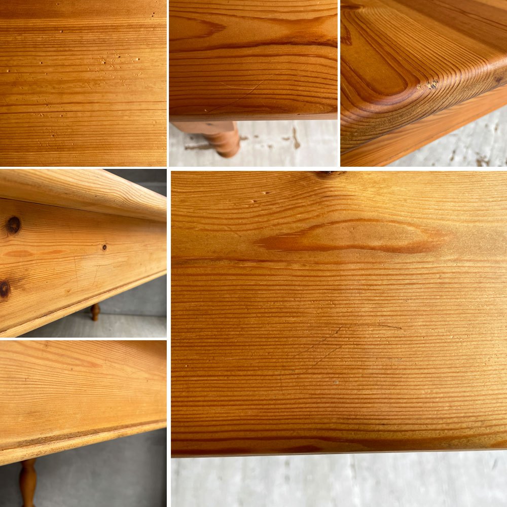 ペニーワイズ THE PENNY WISE ポールウィルソン ダイニングテーブル ヴィクトリアンレッグ パイン無垢材 ナチュラル 英国カントリースタイル ♪