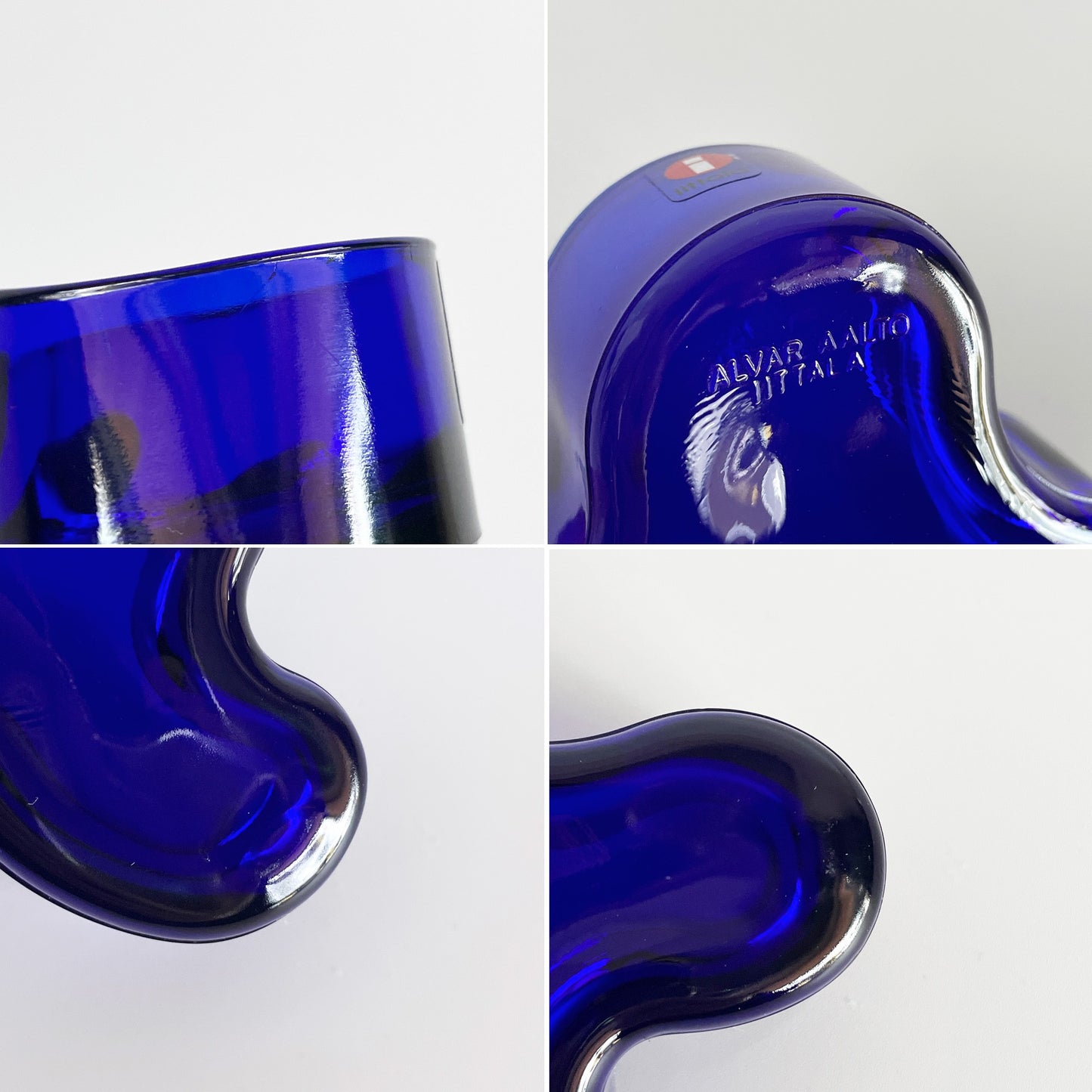 イッタラ iittala アルヴァ・アアルト コレクション Alvar Aalto Collection ミニボウル 98mm コバルトブルー フィンランド 北欧雑貨 箱付 ■