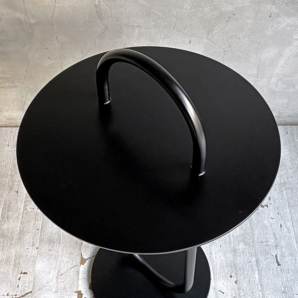 ノーウェアライクホーム NOWHERE LIKE HOME リングル RINGLE サイドテーブル Φ40cm スチール ブラック 関家具 展示品 参考定価¥38,500- ♪