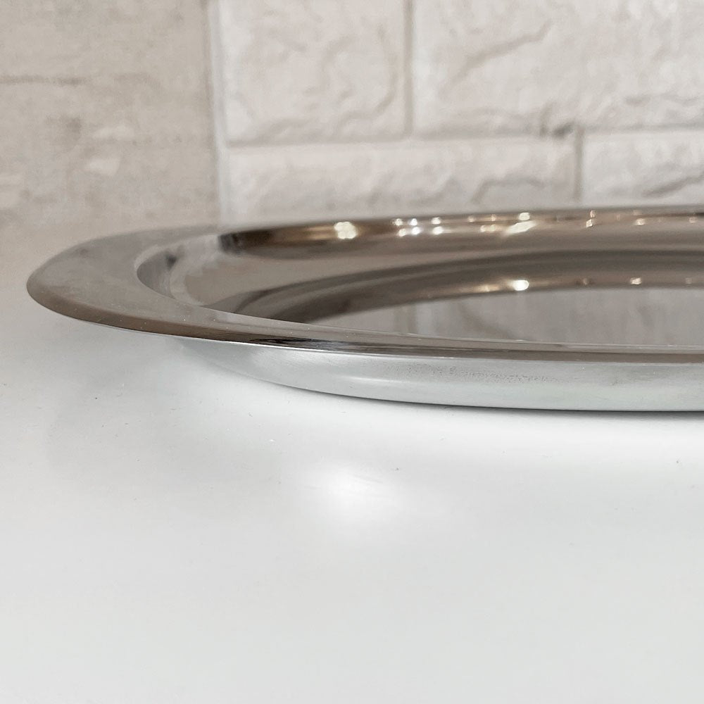 アレッシィ ALESSI アヴィオ AVIO オーバルトレイ トレー カルロ・マッツェリ＆アンセルモ・ヴィターレ ステンレススチール W80cm イタリア ◎