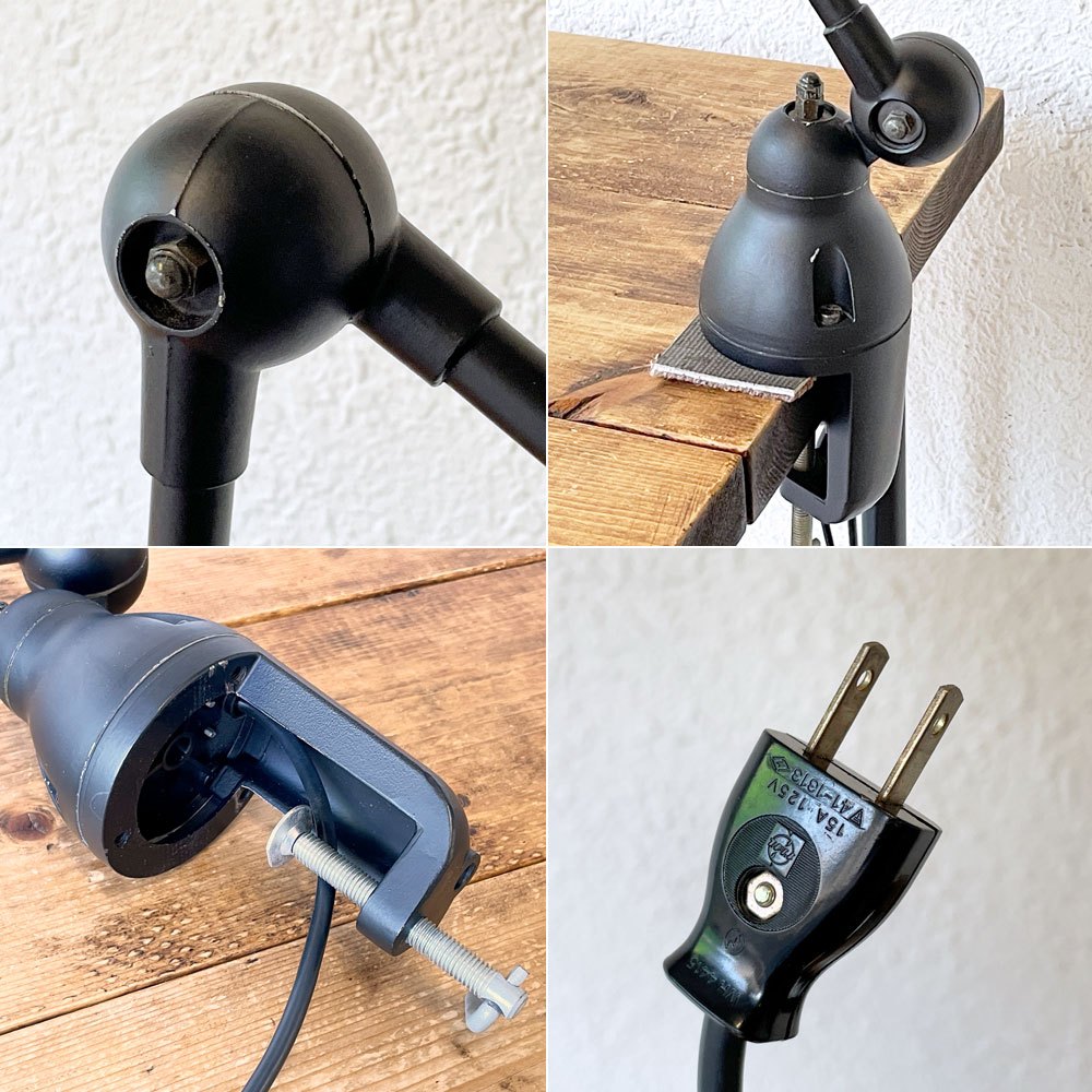 ジェルデ JIELDE 4040 デスクランプ クランプ DESK LAMP CLAMP クランプ式 マットブラック フランス インダストリアル 定価￥74,800- ◇