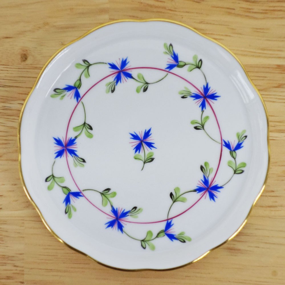 ヘレンド herend コースター 2枚セット bule garland coaster ◎