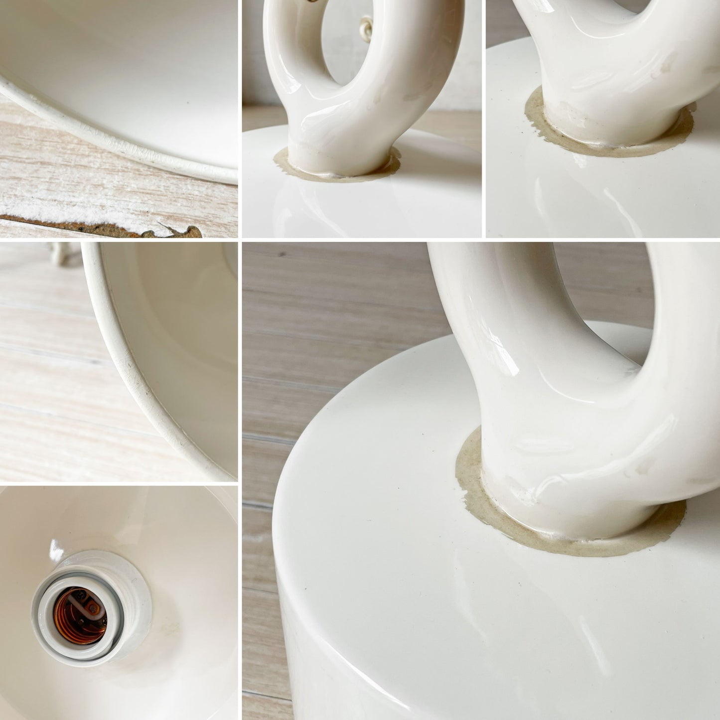 イデー IDEE モレ シェード シーリングランプ MOLLE SHADE CEILING LAMP ペンダントライト 磁器製 照明 現状品 定価￥34,900- ★