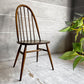 アーコール Ercol クエーカーチェア ダイニングチェア ハイバック オールドコロニアル ブラウン エルム材 ビーチ材 UKビンテージ 英国家具 ♪
