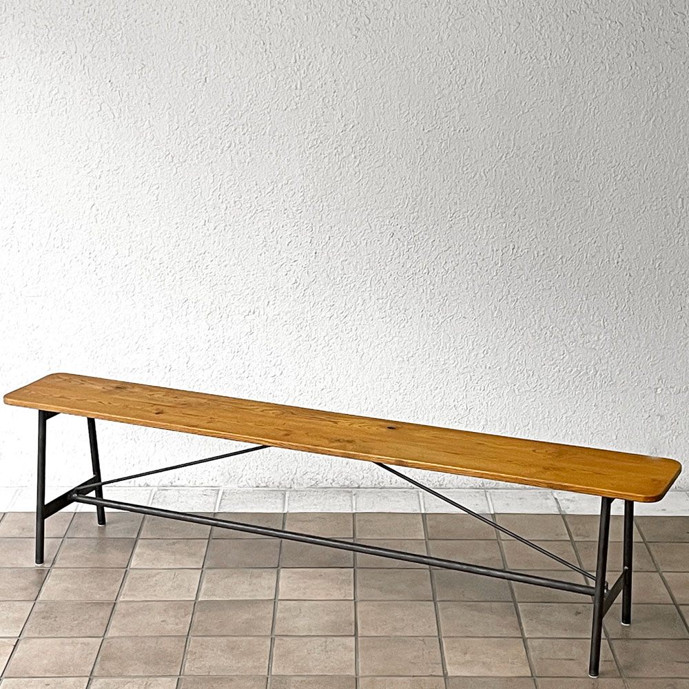 トラックファニチャー TRUCK FURNITURE スット ベンチ SUTTO BENCH w175cm インダストリアル 定価90,200円◇
