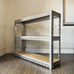 リオン LYON アングルシェルフ SLOTTED ANGLE SHELF 3段 オープンシェルフ W122cm セミオーダーサイズ インダストリアル 工業系 P.F.S.取扱 ◎