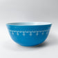 パイレックス Pyrex スノーフレーク ガーランド Snowflake ミキシングボウル 3点セット ブルー ミルクガラス ガラス オールドパイレックス USビンテージ ■