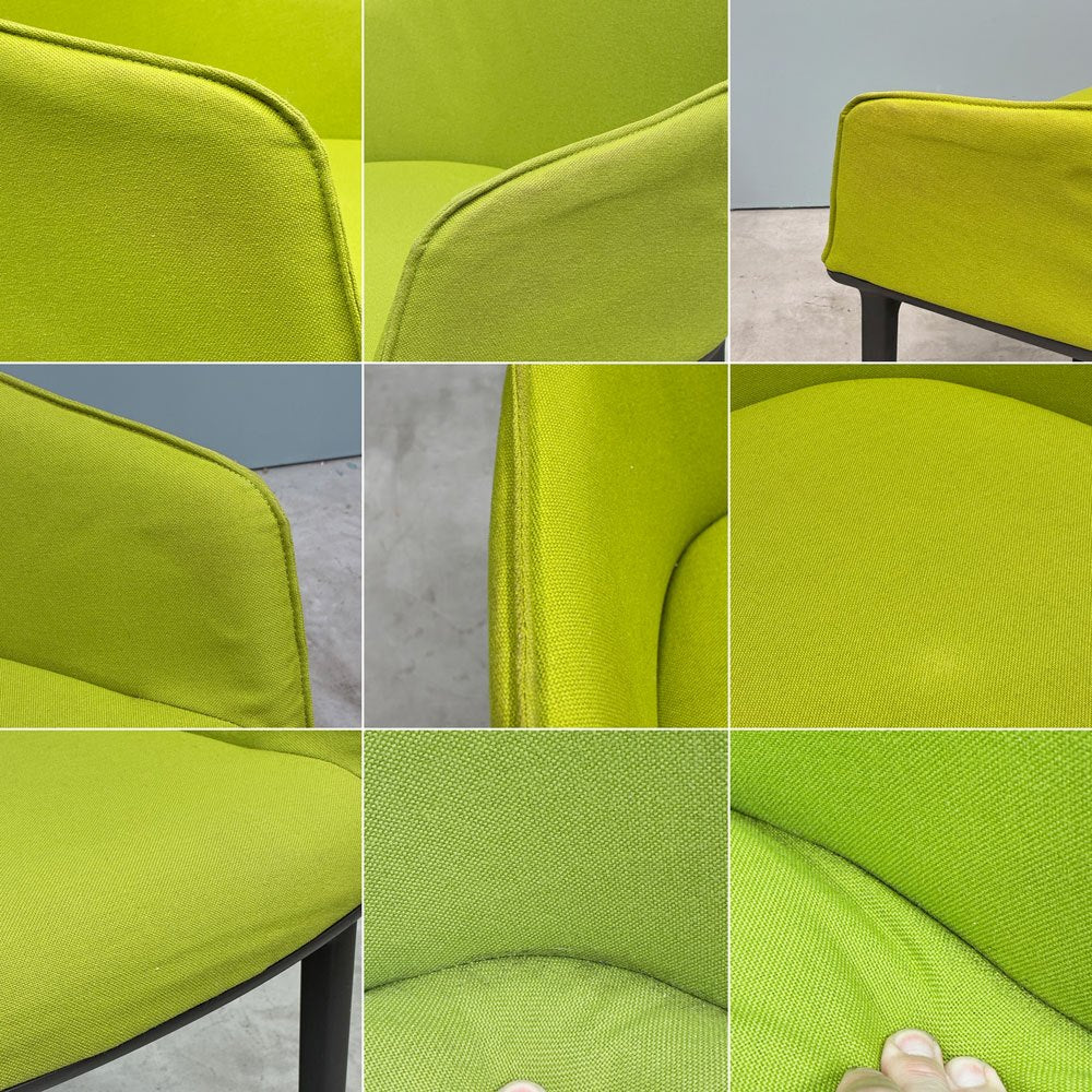 ヴィトラ Vitra ソフトシェル SOFTSHELL アームチェア 4レッグベース ロナン＆エルワン・ブルレック グリーン 現状品 ◎