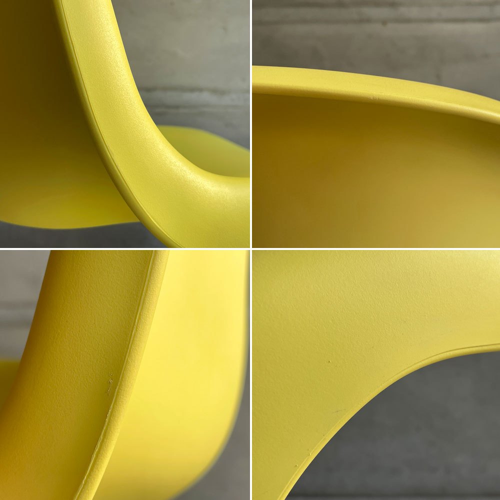 ヴィトラ vitra パントンチェア Panton Chair イエロー 屋内外使用可 ヴェルナー・パントン 旧モデル 廃番カラー ミッドセンチュリー スペースエイジ B♪