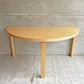アルテック artek テーブル 95 Table 95 ダイニングテーブル 半円形 バーチ材 ナチュラルラッカー 脚カット品 アルヴァ・アアルト 北欧 フィンランド 定価￥215,000- ♪