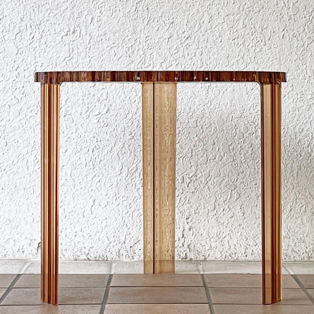 カルテル Kartell ティーテーブル ハイ T-TABLE サイドテーブル ブラック φ50×H44cm パトリシア・ウルキオラ イタリア 定価￥51,500- ◇