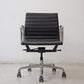 ハーマンミラー Herman Miller イームズアルミナムグループチェア マネージメントチェア アルミバフベース ガス圧昇降仕様 5本脚 キャスタータイプ 本革 イームズ C ●