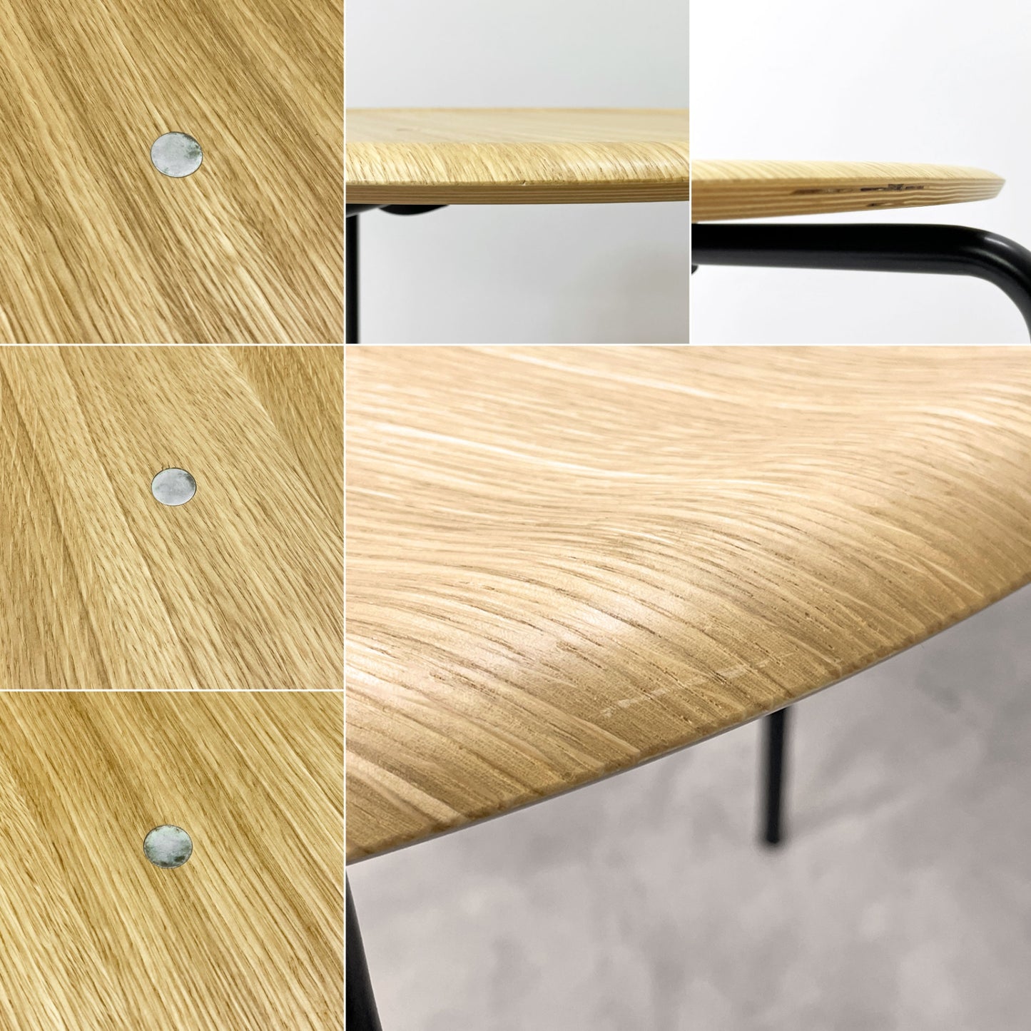 エンゲルブレヒト Engelbrechts ケヴィ KEVI 2010 ダイニングテーブル オーク材 プライウッド カフェテーブル 70cm 3本脚 ヨルゲン・ラスムッセン デンマーク 未使用品 A ●