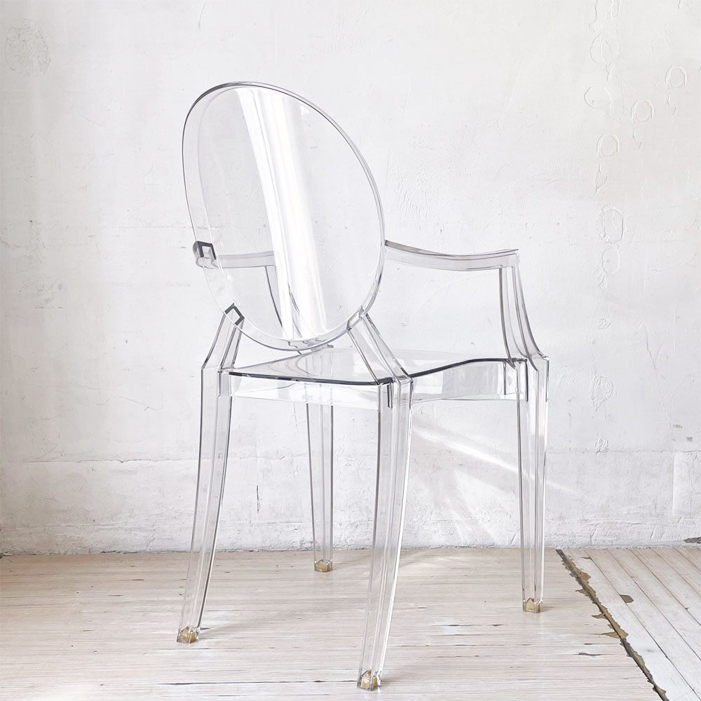 カルテル Kartell ルイゴースト LouisGhost アームチェア クリスタル スタッキング フィリップ・スタルク Philippe Starck イタリア B ★