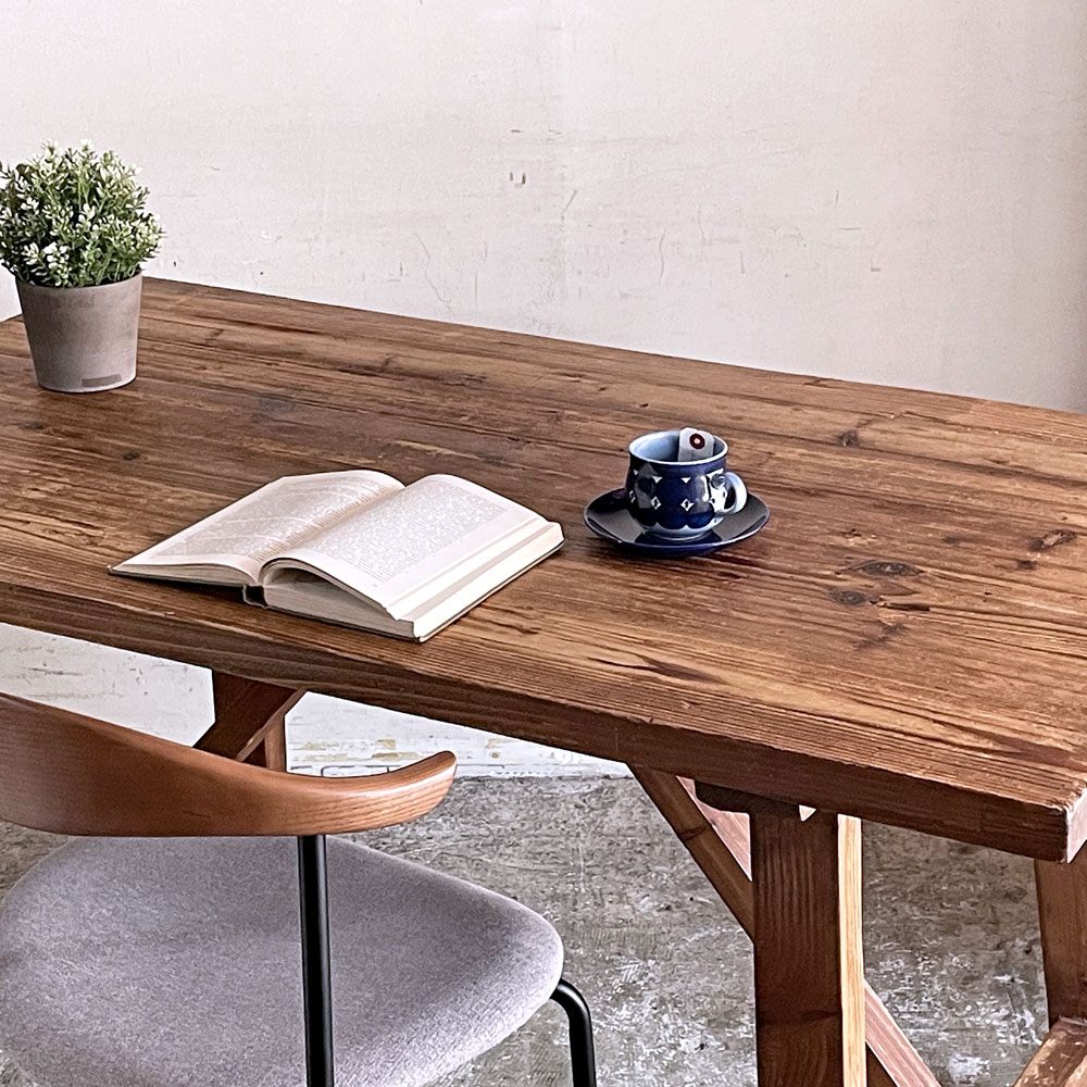 ダルトン DULTON ダイニングテーブル DINING TABLE S XP-001S 無垢古材 W138cm ビンテージスタイル ■