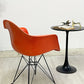 ハーマンミラー Herman Miller アームシェルチェア 現行FRP製 レッドオレンジ エッフェルベース C&R イームズ ミッドセンチュリー ●
