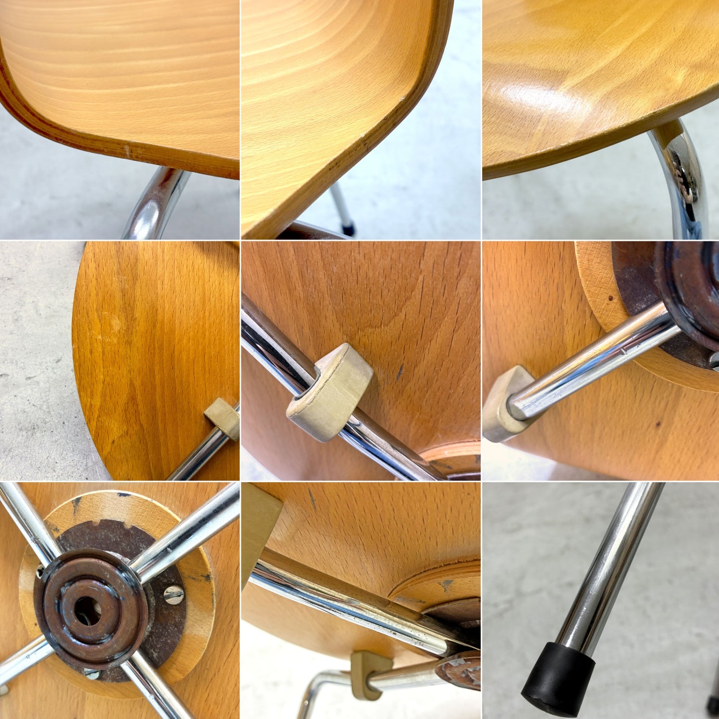 フリッツハンセン Fritz Hansen 3101 アリンコチェア アントチェア 4本脚 ナチュラルビーチ ラッカー仕上げ アルネ・ヤコブセン F ●