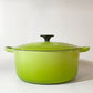 ルクルーゼ LE CREUSET ココットロンド 両手鍋 フルーツグリーン 24cm 鋳物 フランス ★
