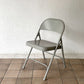 チューブラースチール フォールディングチェア TUBULAR STEEL FOLDING CHAIR 折りたたみ椅子 グレー アメリカ インダストリアル PFS取扱 B ◇