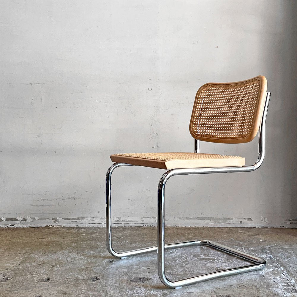 ノルスタジオ Knoll Studio ブロイヤーコレクション Breuer Collection チェスカチェア CESCA CHAIR アームレス マルセル・ブロイヤー 美品■
