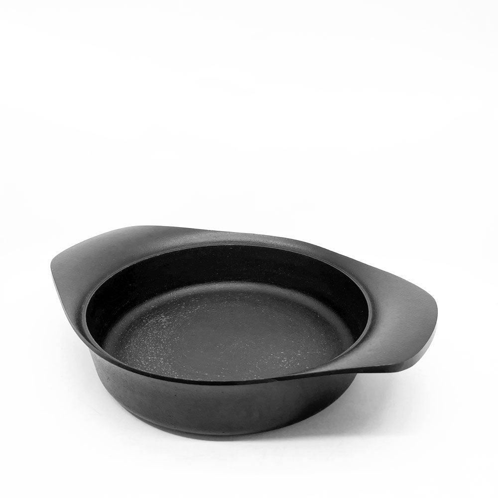 柳宗理 南部鉄器 鉄鍋浅型 鉄ふた＆ハンドル付 22cm 日本製 ●