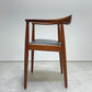 ヨハネスハンセン JOHANNES HANSEN ザ・チェア The Chair JH503 チーク材 本革 ハンス・J・ウェグナー 刻印有 ビンテージ 北欧家具 希少 ラッカー再塗装品 ●