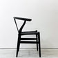カールハンセン＆サン Carl Hansen & Son CH24 Yチェア ブラックラッカー×ブラックペーパーコード ビーチ材 ハンス・J・ウェグナー デンマーク 北欧家具 C ●