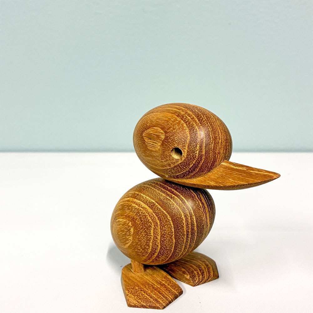 アーキテクトメイド Architectmade ダックリング Duckling チーク無垢材 オブジェ H9cm ハンス・ボーリン Hans Bolling 定価￥16,390- B ◎