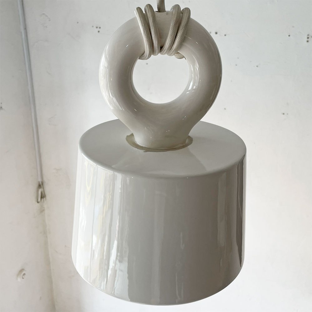 イデー IDEE モレ シェード シーリングランプ MOLLE SHADE CEILING LAMP ペンダントライト 磁器製 照明 現状品 定価￥34,900- ★