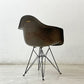 ハーマンミラー Herman Miller 2ndビンテージ アームシェルチェア FRP製 1stタイプ エッフェルベース シールブラウン C&R イームズ ミッドセンチュリー ●