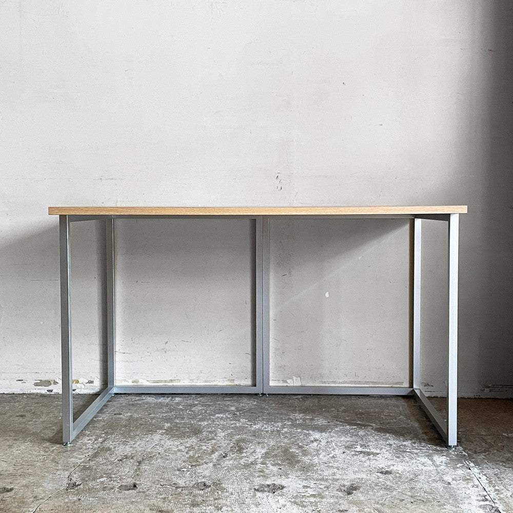 ビスレー BISLEY デスクプラン DESK PLAN Lフット ワーキングテーブル デスク オーク メラミン天板 スチール脚 W120cm イギリス ■