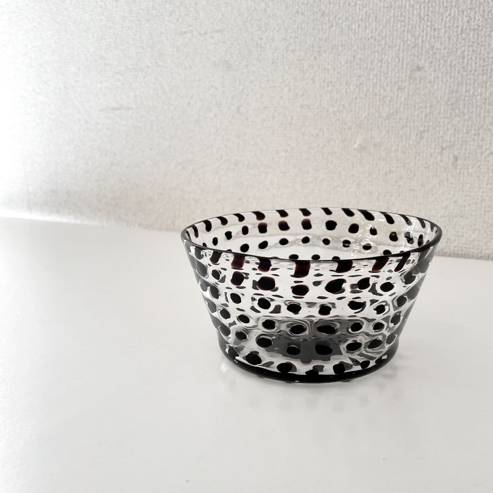 生島明水 Harumi Ikushima ムリーニ ガラスボウル クリア Φ12cm ゴリラグラスガラージ GORILLA GLASS GARAGE 現代作家 A ◎
