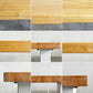 かなでもの KANADEMONO ザ・テーブル THE TABLE White Steel デスク W125×D75cm ラバーウッド ナチュラル スクエアバー脚 参考定価￥49,900- 〓
