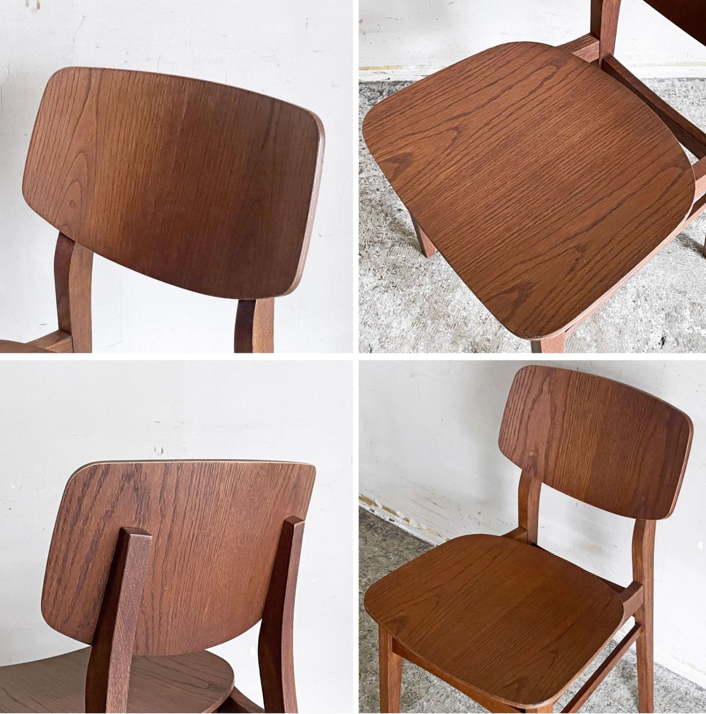 トラックファニチャー TRUCK FURNITURE トーチチェア TORCH CHAIR ダイニングチェア オーク材 ウッドシート ブラウン A ■