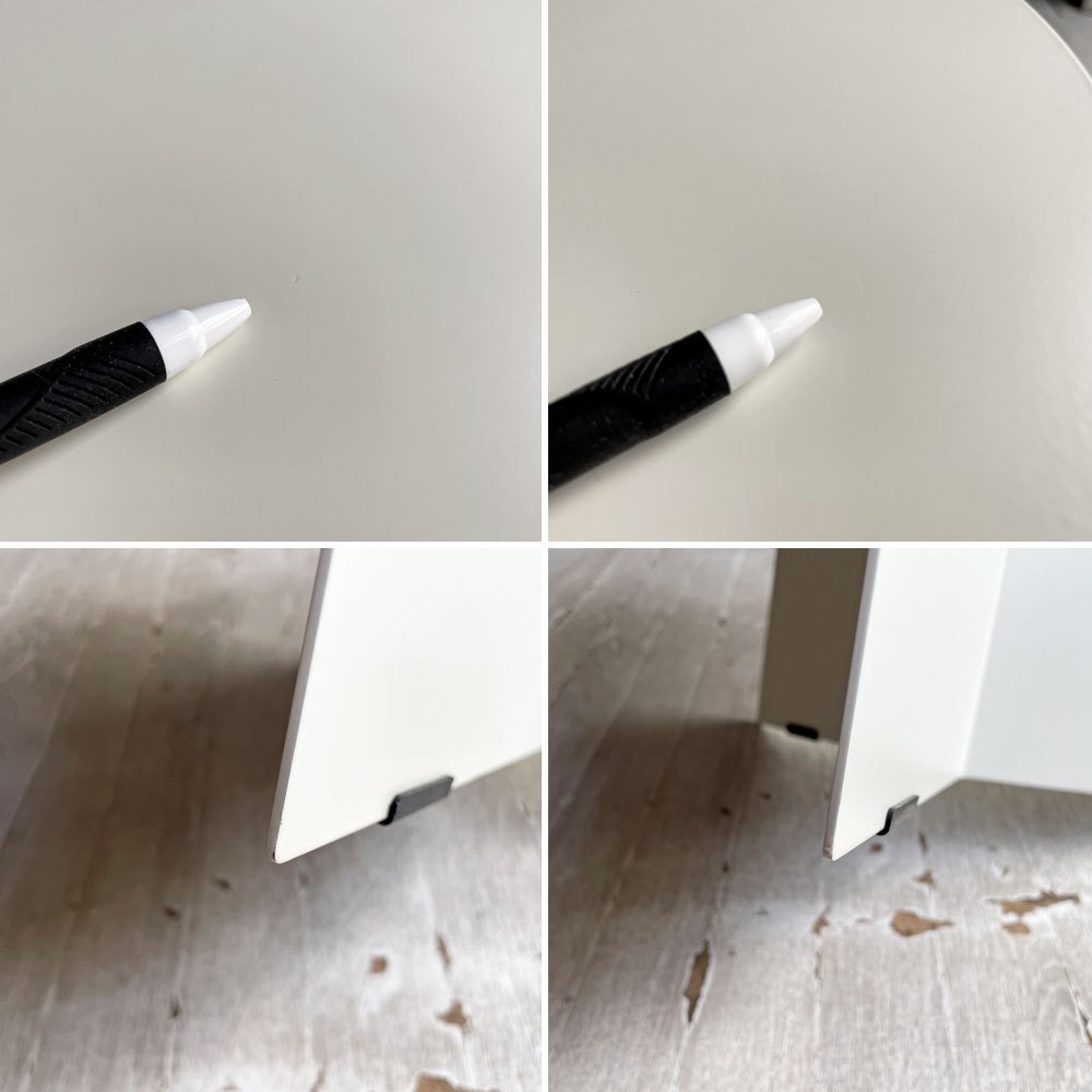 ヘイ HAY スリットテーブルハイ SLIT TABLE HIGH ホワイト スチール サイドテーブル コーヒーテーブル ラウンド Φ35cm モダン デンマーク 北欧家具 ♪