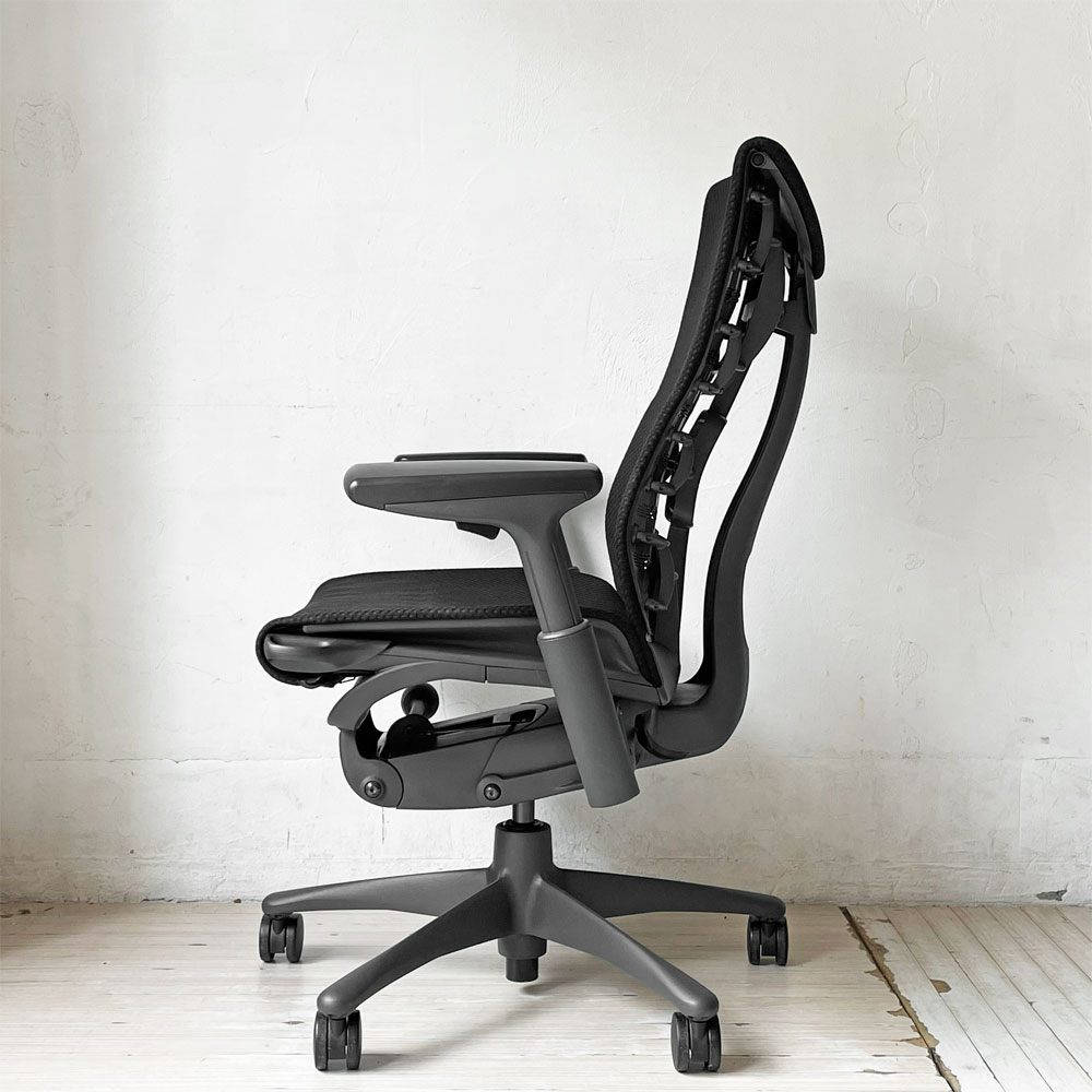 ハーマンミラー Herman Miller エンボディチェア デスクチェア オフィスチェア ジェフ・ウェバー ビル・スタンフ シンク ファブリック ブラック 定価￥299,200- ★