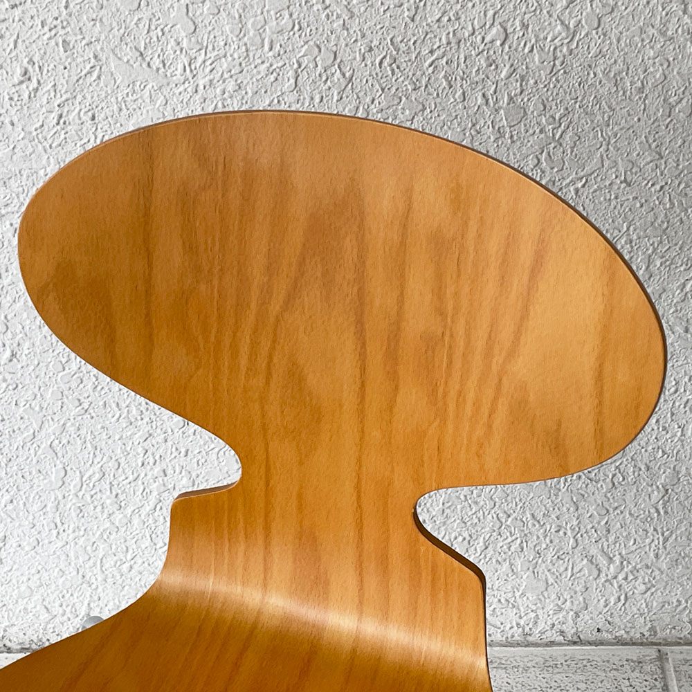 フリッツハンセン Fritz Hansen アントチェア 4本脚 ナチュラルビーチ ラッカー アルネ・ヤコブセン 北欧家具 C ◇